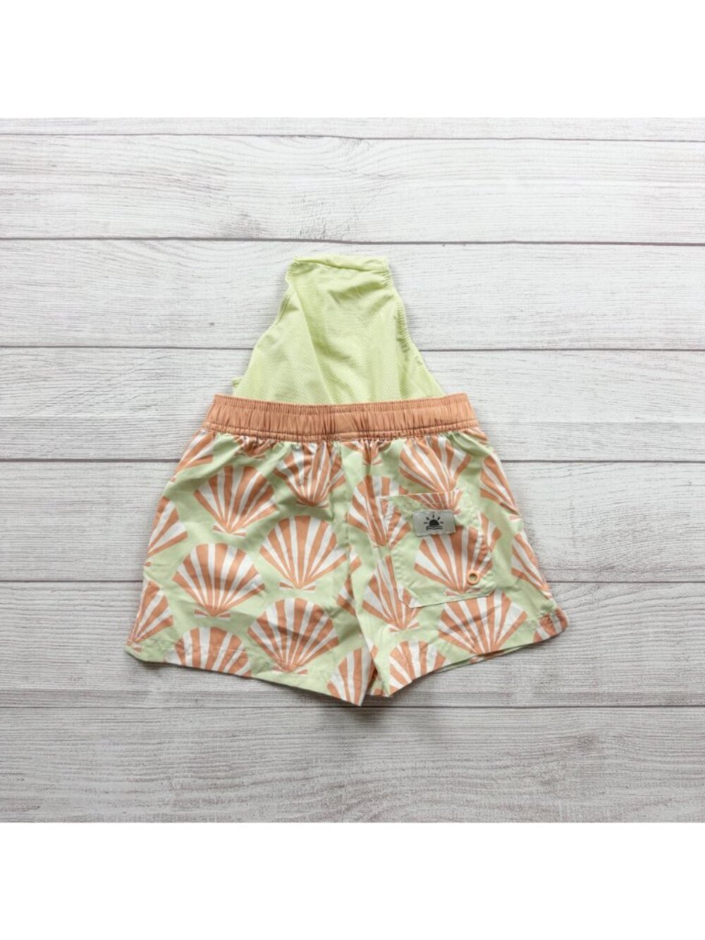 Little Co. By Lauren Conrad Boys Swim Trunks Seashell Print Mesh Lined 4T - Picture 3 of 3